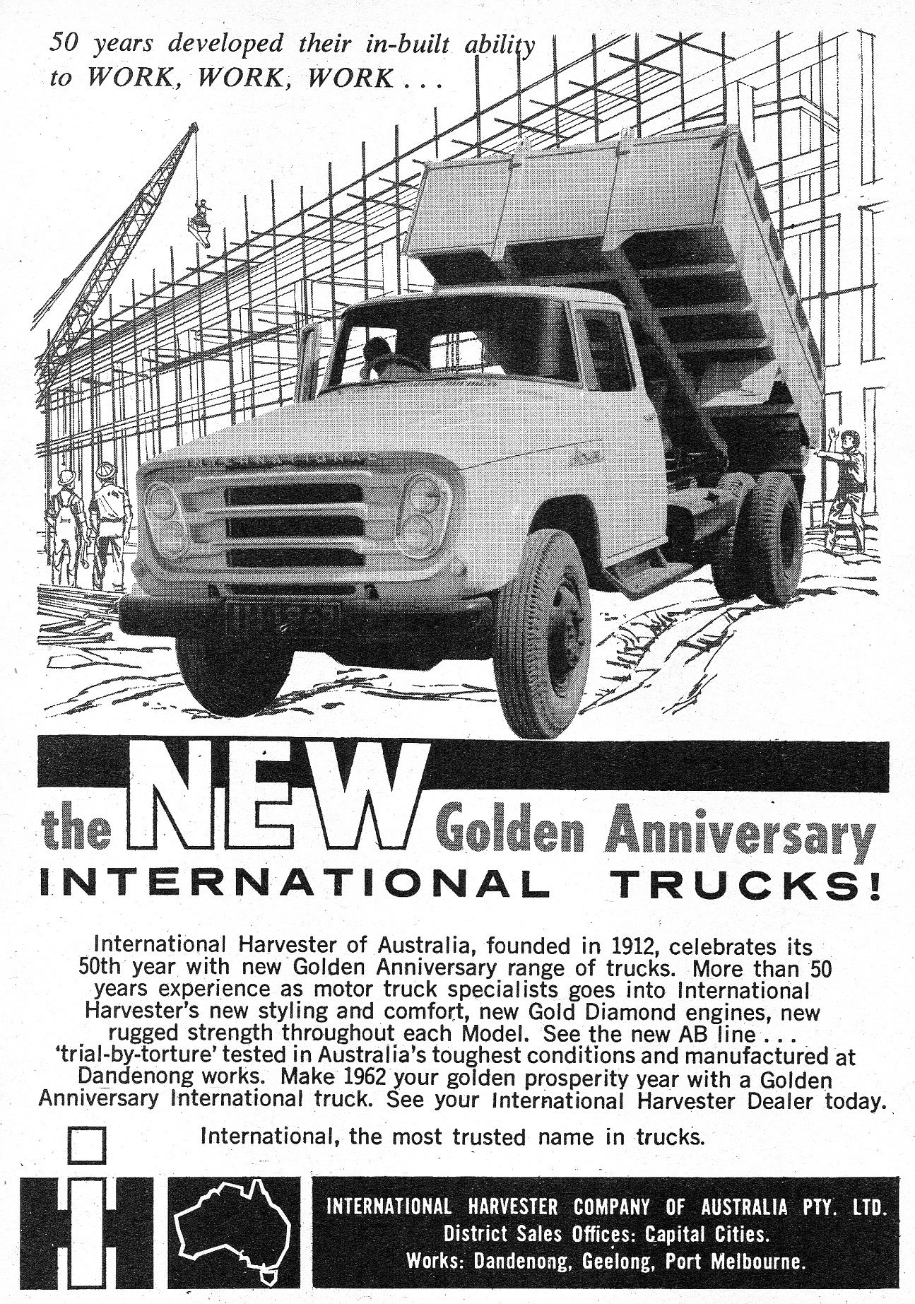 1962 International Trucks 50 Years Golden Anniversary